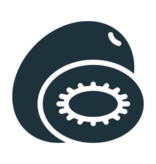 Kiwi Fruit Vector Icon