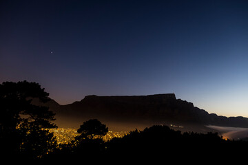 sunset at Table Mountain