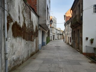 Fototapeta na wymiar Calle del casco viejo de Vilalba, Galicia