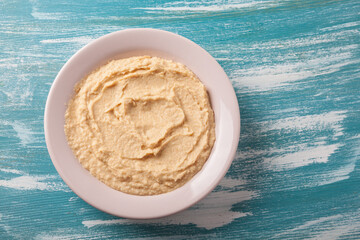 vegan food. classic hummus