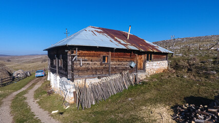 Historic old wooden house still alive
