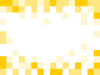 Pixelated Abstract Yellow Background Texture with Pixels and an Aspect Ratio of 4:3. Vector Image.