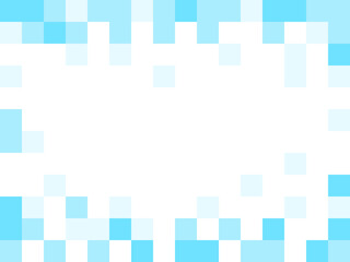 Pixelated Abstract Blue Background Texture with Pixels and an Aspect Ratio of 4:3. Vector Image.