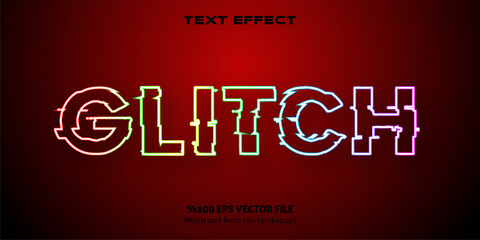 Futuristic Font Style: Glitch