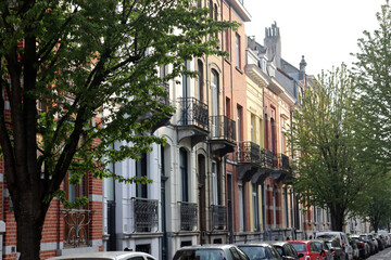 Schöne Altbaufassaden in Brüssel