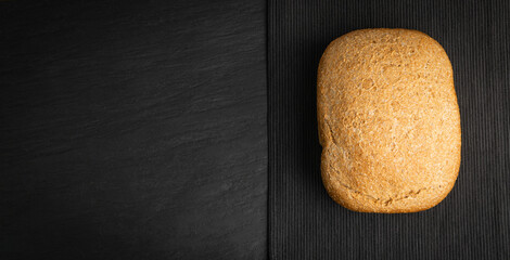 Homemade Whole Grain Bread, Freshly Baked Wholegrain Loaf Bun