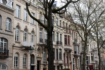 Schöne Altbaufassaden in Brüssel