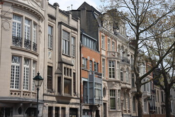 Schöne Altbaufassaden in Brüssel