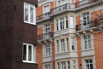 Fototapeta na wymiar Schöne Altbaufassaden in Brüssel