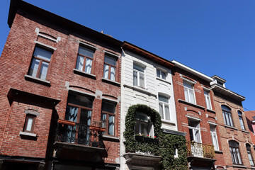 Schöne Altbaufassaden in Brüssel