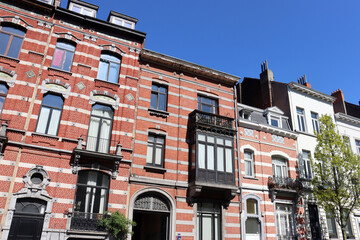 Schöne Altbaufassaden in Brüssel