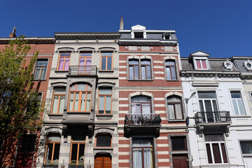 Schöne Altbaufassaden in Brüssel
