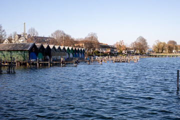 watching the peaceful sails and birds on the lake