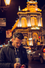 Obraz premium Man in the city