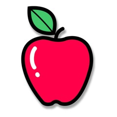 Manzana Roja Ilustracion 
