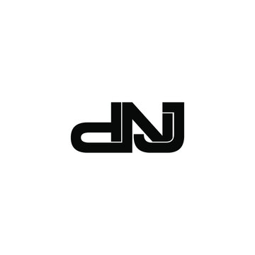 dnj letter original monogram logo design