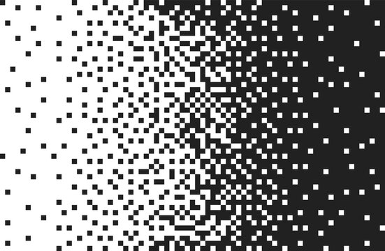 Pixel background, monochrome. Vector solvent illustration, gradient, technologies.