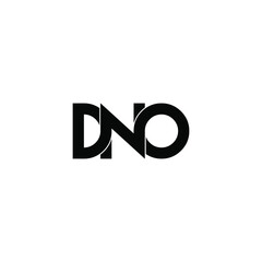 dno letter original monogram logo design