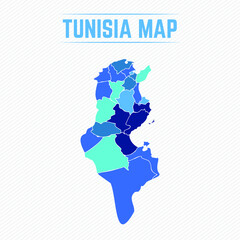 Tunisia Detailed Map With Regions