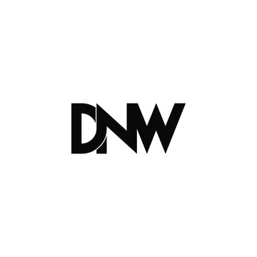 dnw letter original monogram logo design