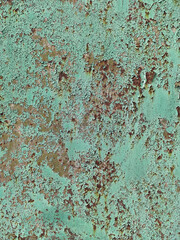 Rusty metal background with streaks of rust. Corroded metal background. Rust stains. Rystycorrosion.