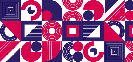 Abstract geometric seamless pattern design background