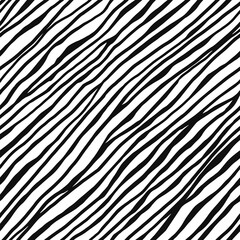 Seamless pattern. Dark irregular diagonal stripes, grunge style.