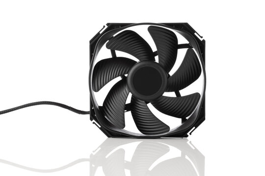 fan of computer case, isolated on white