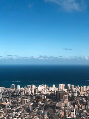 view of the city from the sea