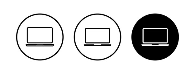 Laptop icons set. Laptop vector icon