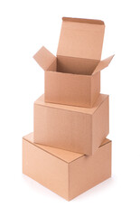 cardboard box isolated on a white background