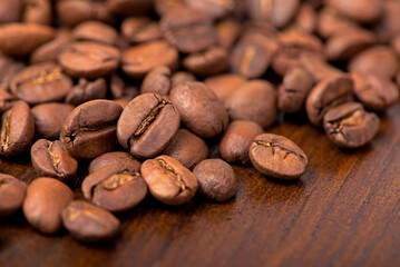 roasted coffee beans, can be used as a background