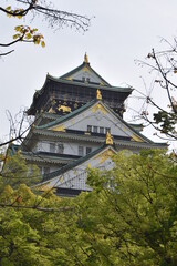 Naklejka premium 大阪城天守閣