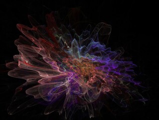 Imaginatory fractal background generated Image