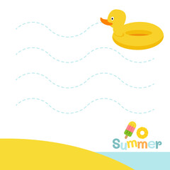 Border design with summer theme