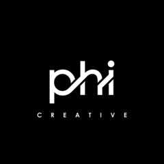 PHI Letter Initial Logo Design Template Vector Illustration