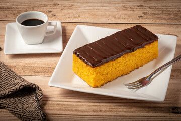 coffee and carrot cake