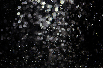 Black bokeh texture