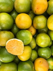 Oranges sold at an open market in Brazil