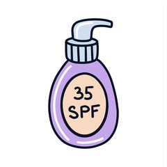 Sunscreen for the body. Packaging of sunscreen