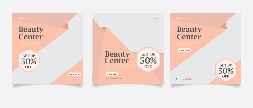 Beauty Center Social Media Post Template	