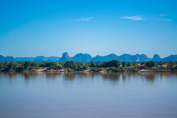 landscape with mekong river