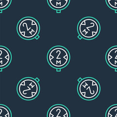 Line Road traffic sign. Signpost icon isolated seamless pattern on black background. Pointer symbol. Isolated street information sign. Direction sign. Vector