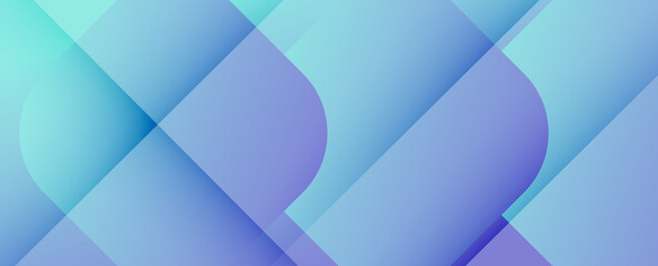 Fototapeta premium Square shapes composition geometric abstract background. 3D shadow effects and fluid gradients. Modern overlapping forms