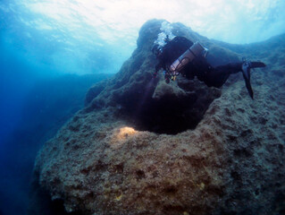 Naklejka na ściany i meble Scuba Diving Malta Gozo Comino