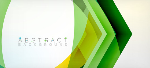 Transparent hexagons geometric shapes abstract background