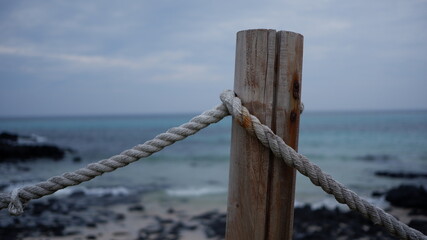 rope on the pier