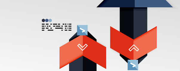 Shiny color triangles and geometric shapes vector abstract background