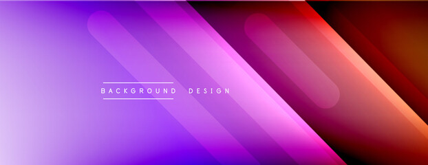 Fototapeta premium Dynamic lines abstract background. 3D shadow effects and fluid gradients. Modern overlapping forms