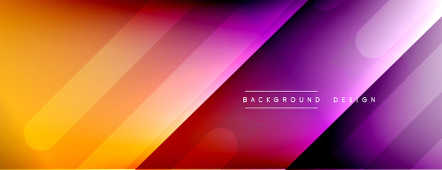 Dynamic lines abstract background. 3D shadow effects and fluid gradients. Modern overlapping forms